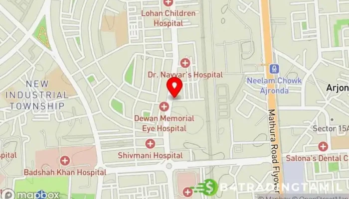 வரைபடம் Drishti Eye Centre, NIT 5 கண் பராமரிப்பு மையம், கண் அறுவை சிகிச்சை நிபுணர், கண் சிகிச்சை நிபுணர், கண் மருத்துவமனை இல் Faridabad, ஃபரிதாபாத்