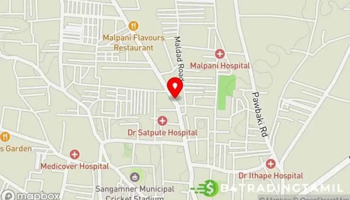 Indusind Bank வரைபடம் - Sangamner, சங்கம்நேர்