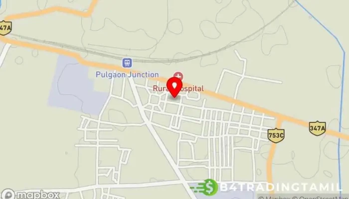 State Bank Of India Gandhi Chowk Pulgaon -  வரைபடம் - Wardha, புல்கோன்
