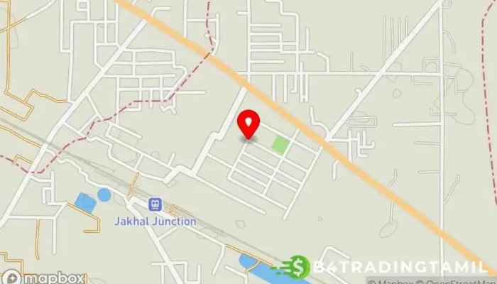 வரைபடம் State Bank of India JAKHAL DISTT FATEHABAD வங்கி இல் பாடேஹபாத், ஜாக்ஹல் மண்டி