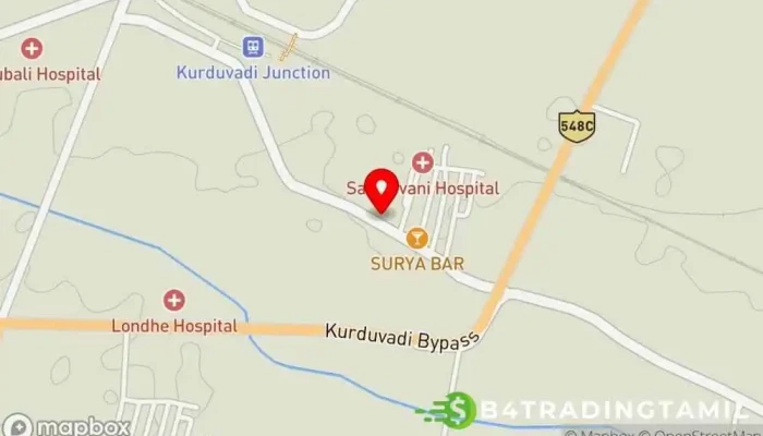 State Bank Of India Kurduwadi -  வரைபடம் - Dist:solapur, குர்டுவடி