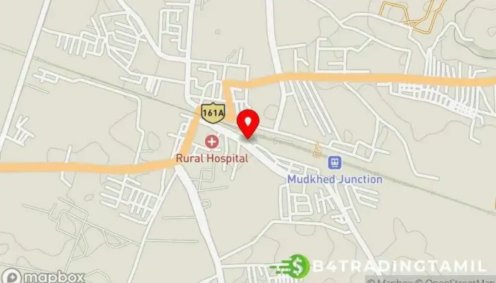 State Bank Of India Mudkhed Branch -  வரைபடம் - நன்டெட், முத்கேட்