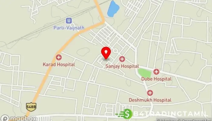 State Bank Of India Parli Vaijnath -  வரைபடம் - Dist:beed, பார்லி வைஜ்னத்
