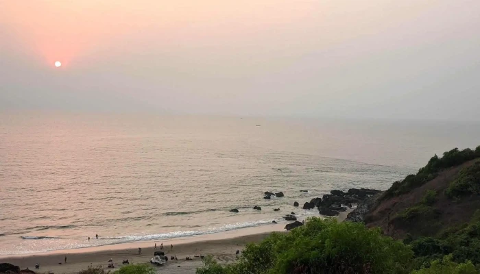 Vagator Beach Sunset Point - Vagator Beach Rd